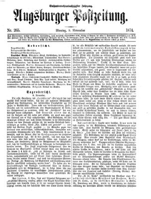 Augsburger Postzeitung Montag 9. November 1874