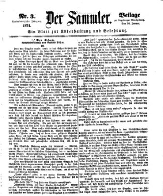 Der Sammler (Augsburger Abendzeitung) Samstag 10. Januar 1874