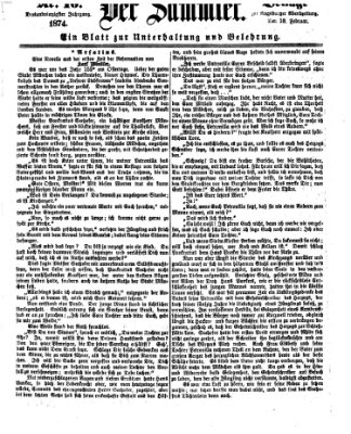 Der Sammler (Augsburger Abendzeitung) Dienstag 10. Februar 1874