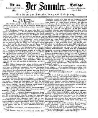 Der Sammler (Augsburger Abendzeitung) Dienstag 19. Mai 1874