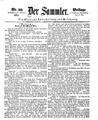 Der Sammler (Augsburger Abendzeitung) Donnerstag 21. Mai 1874