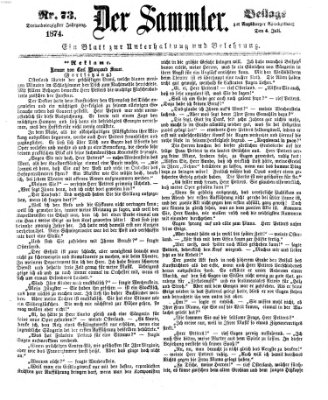 Der Sammler (Augsburger Abendzeitung) Samstag 4. Juli 1874