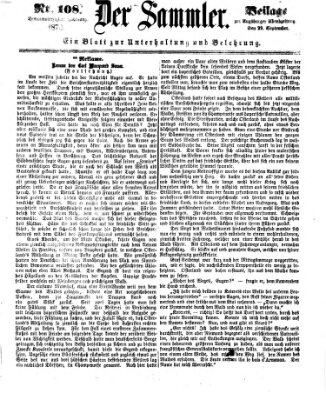 Der Sammler (Augsburger Abendzeitung) Dienstag 29. September 1874