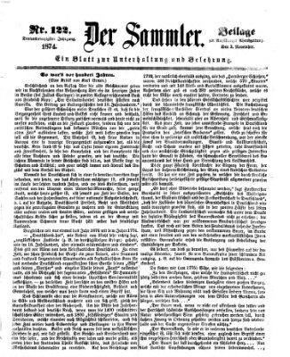 Der Sammler (Augsburger Abendzeitung) Dienstag 3. November 1874