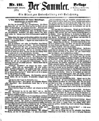 Der Sammler (Augsburger Abendzeitung) Samstag 14. November 1874