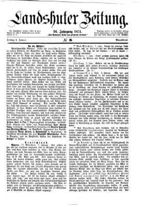 Landshuter Zeitung Freitag 9. Januar 1874