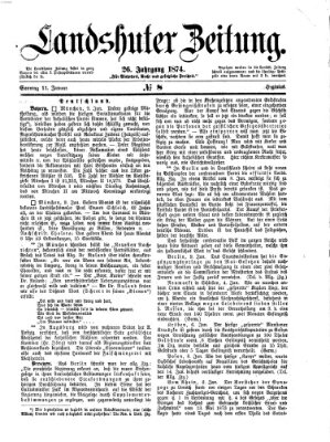 Landshuter Zeitung Sonntag 11. Januar 1874