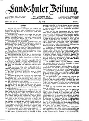 Landshuter Zeitung Freitag 30. Januar 1874