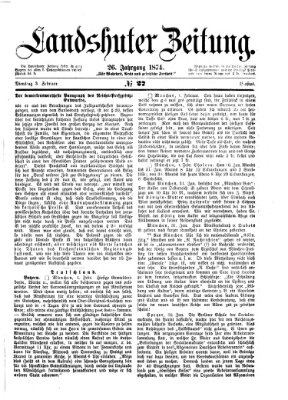 Landshuter Zeitung Dienstag 3. Februar 1874