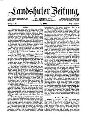 Landshuter Zeitung Freitag 8. Mai 1874