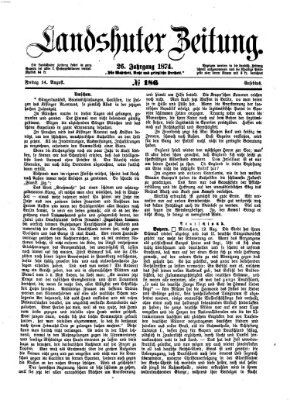 Landshuter Zeitung Freitag 14. August 1874