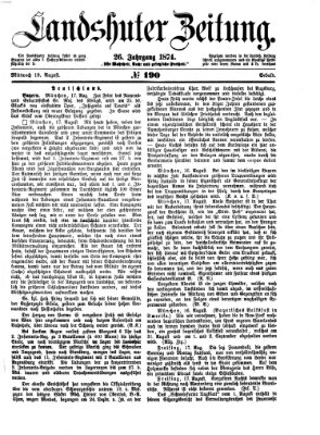 Landshuter Zeitung Mittwoch 19. August 1874