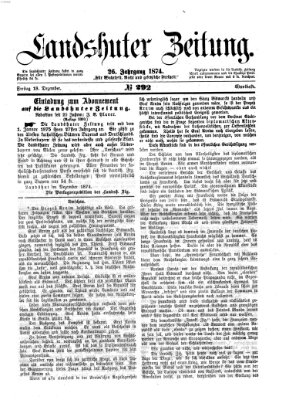 Landshuter Zeitung Freitag 18. Dezember 1874