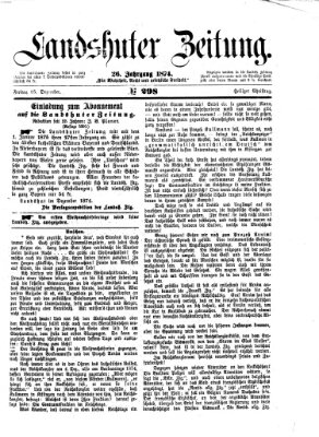 Landshuter Zeitung Freitag 25. Dezember 1874