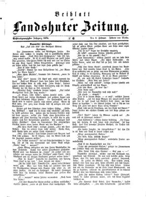 Landshuter Zeitung. Beiblatt zur Landshuter Zeitung (Landshuter Zeitung) Sonntag 8. Februar 1874