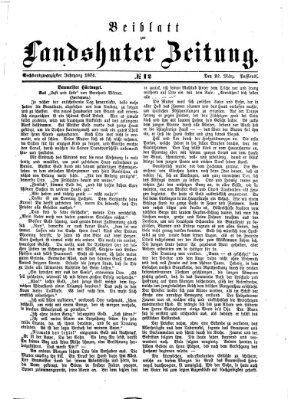 Landshuter Zeitung. Beiblatt zur Landshuter Zeitung (Landshuter Zeitung) Sonntag 22. März 1874