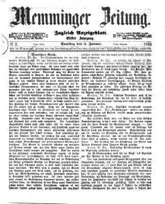 Memminger Zeitung Samstag 3. Januar 1874