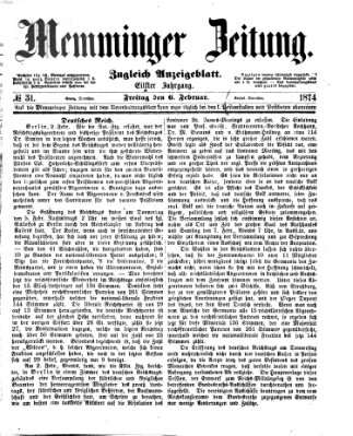 Memminger Zeitung Freitag 6. Februar 1874