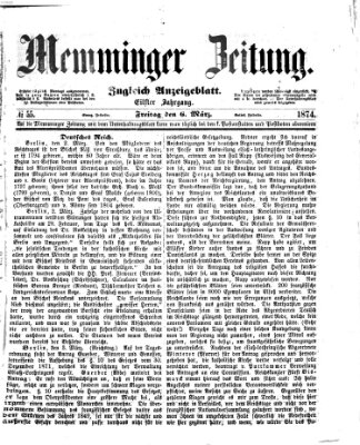 Memminger Zeitung Freitag 6. März 1874