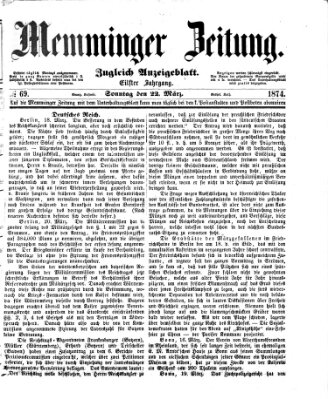 Memminger Zeitung Sonntag 22. März 1874