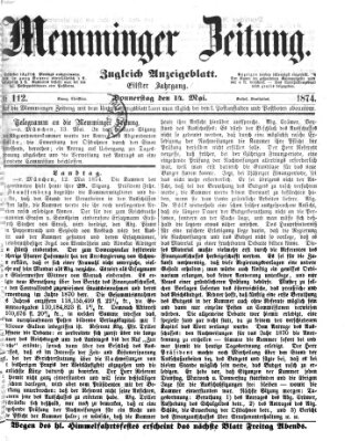 Memminger Zeitung Donnerstag 14. Mai 1874