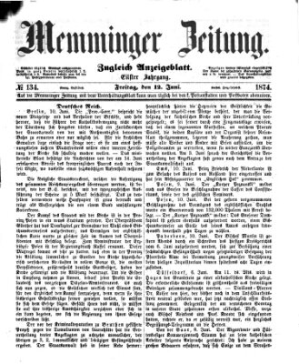 Memminger Zeitung Freitag 12. Juni 1874