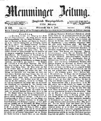 Memminger Zeitung Mittwoch 8. Juli 1874