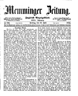 Memminger Zeitung Freitag 31. Juli 1874