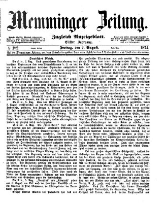 Memminger Zeitung Freitag 7. August 1874