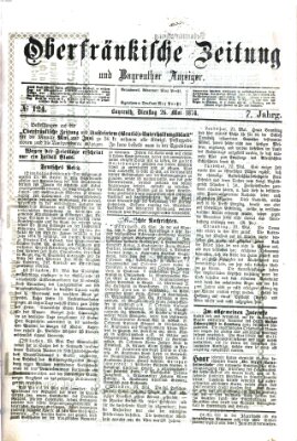 Oberfränkische Zeitung und Bayreuther Anzeiger (Bayreuther Anzeiger) Dienstag 26. Mai 1874