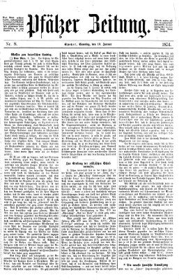 Pfälzer Zeitung Samstag 10. Januar 1874