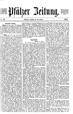 Pfälzer Zeitung Freitag 23. Januar 1874