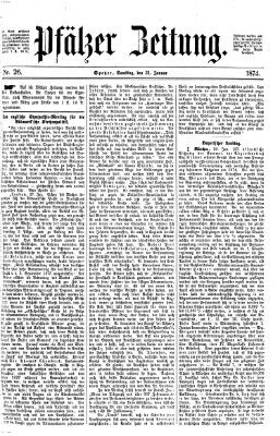 Pfälzer Zeitung Samstag 31. Januar 1874