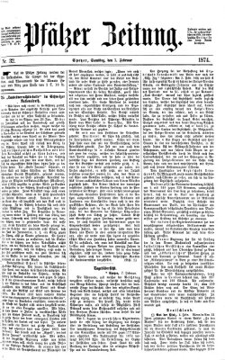 Pfälzer Zeitung Samstag 7. Februar 1874
