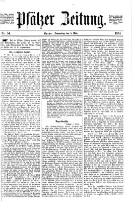 Pfälzer Zeitung Donnerstag 5. März 1874