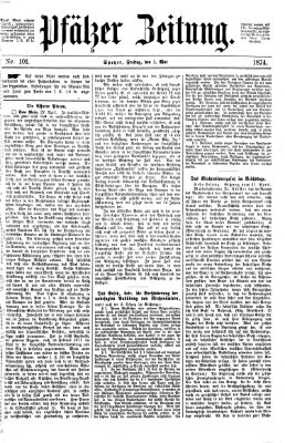 Pfälzer Zeitung Freitag 1. Mai 1874