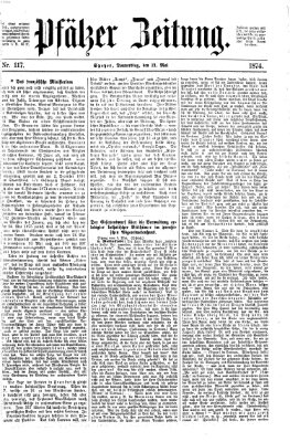 Pfälzer Zeitung Donnerstag 21. Mai 1874