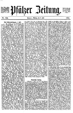 Pfälzer Zeitung Montag 6. Juli 1874