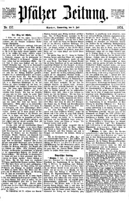 Pfälzer Zeitung Donnerstag 9. Juli 1874