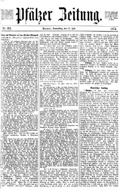 Pfälzer Zeitung Donnerstag 16. Juli 1874