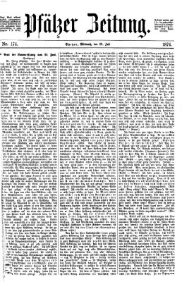 Pfälzer Zeitung Mittwoch 29. Juli 1874