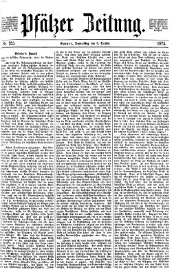 Pfälzer Zeitung Donnerstag 8. Oktober 1874