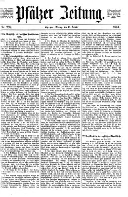 Pfälzer Zeitung Montag 12. Oktober 1874