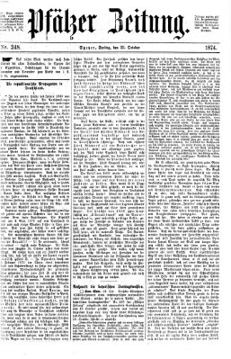 Pfälzer Zeitung Freitag 23. Oktober 1874