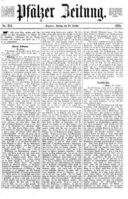 Pfälzer Zeitung Freitag 30. Oktober 1874