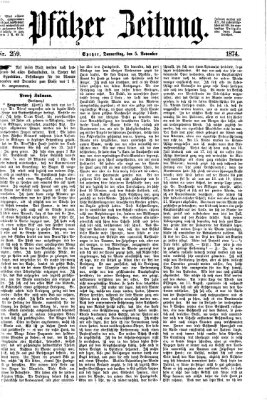 Pfälzer Zeitung Donnerstag 5. November 1874