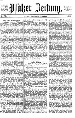 Pfälzer Zeitung Donnerstag 12. November 1874