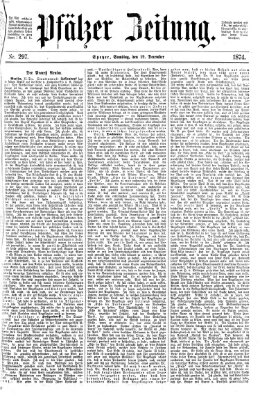 Pfälzer Zeitung Samstag 19. Dezember 1874