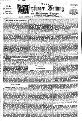 Neue Würzburger Zeitung Samstag 3. Januar 1874