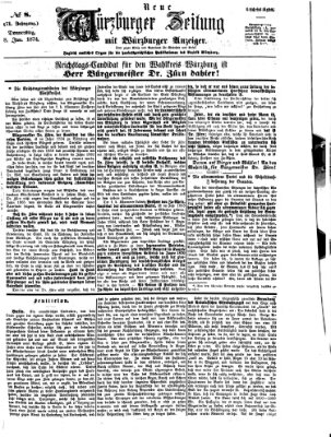 Neue Würzburger Zeitung Donnerstag 8. Januar 1874